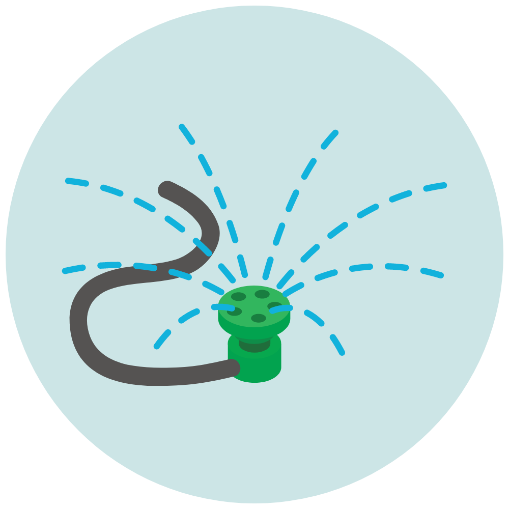 illustration of a water sprinkler