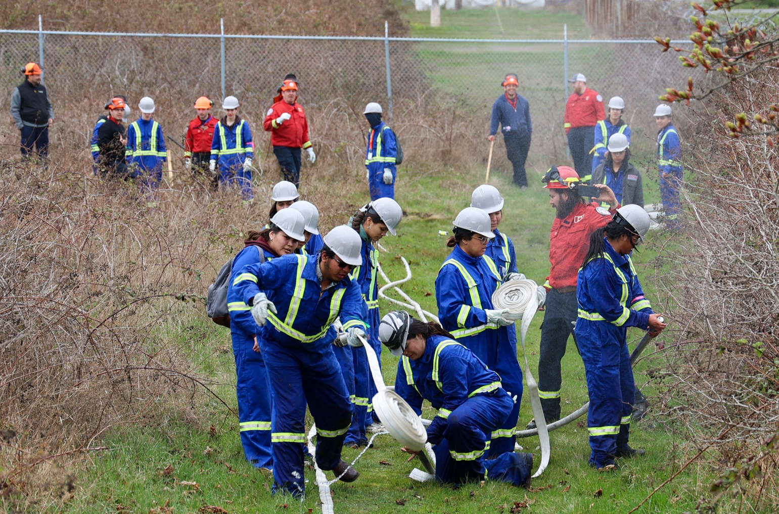 indigenous youth at wildfire and flood bootcamp