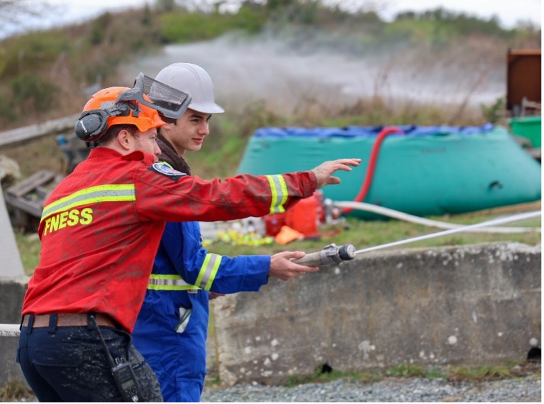 FNESS wildfire division supervisor teaching youth