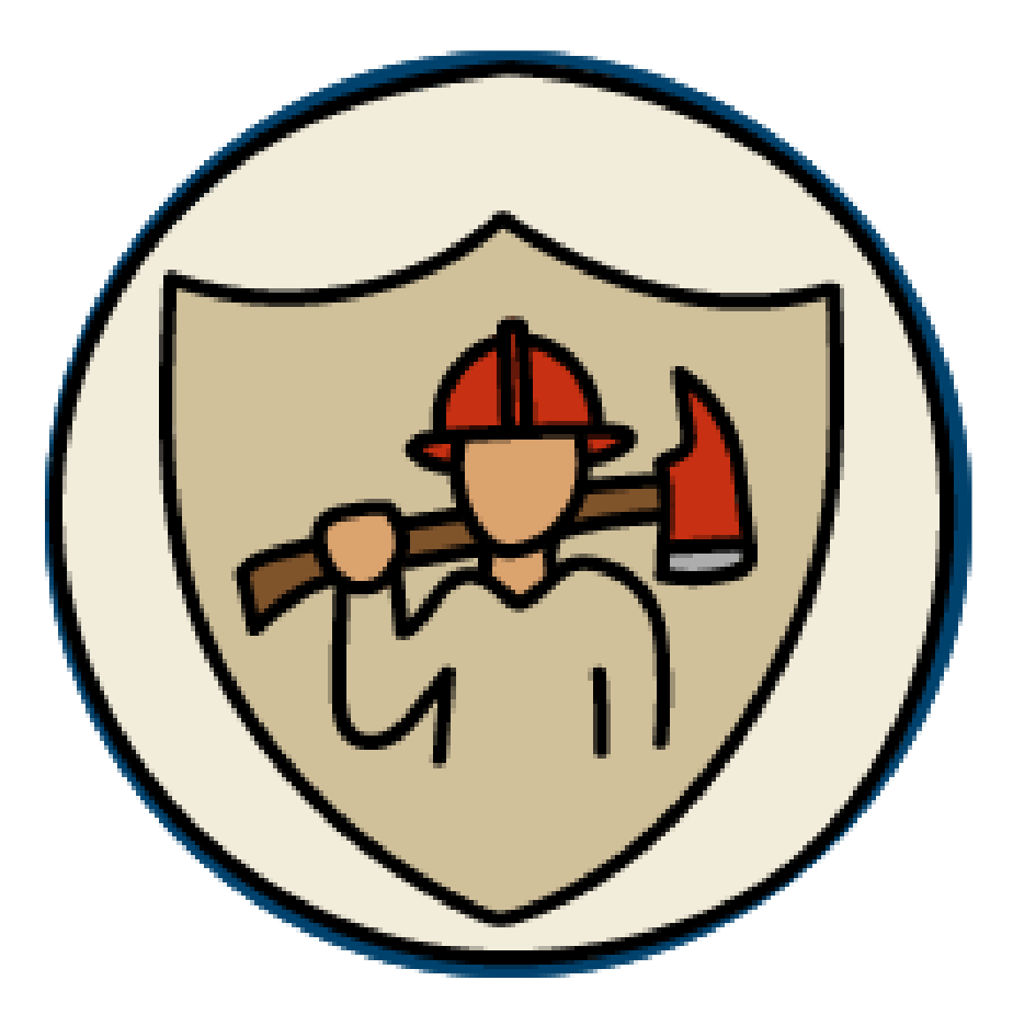 icon of wildland firefighter