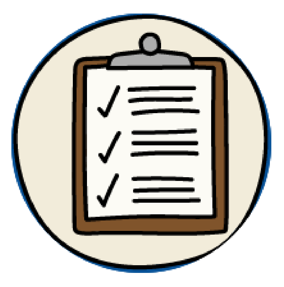 icon of a clipboard